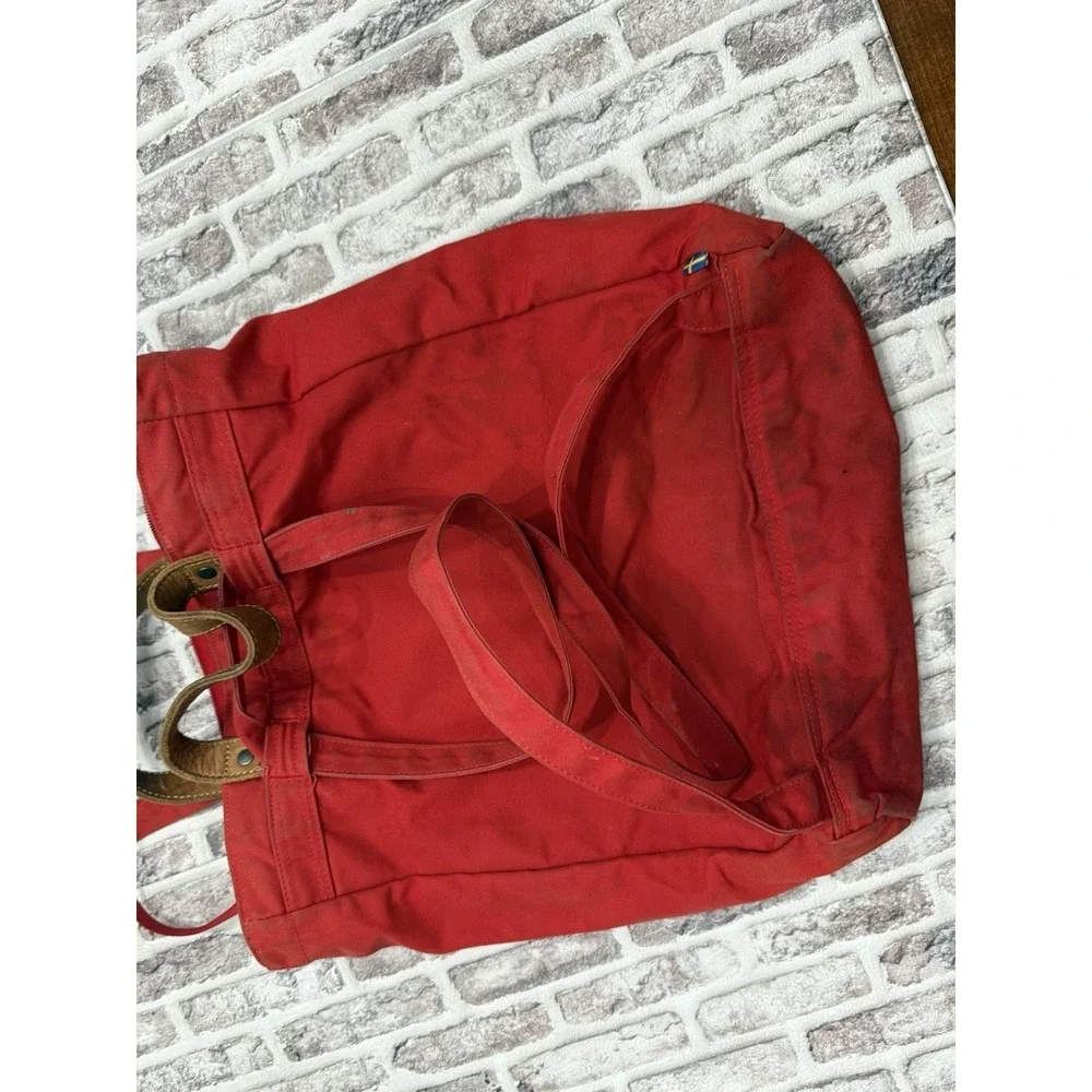 Fjallraven G-1000 Totepack No. 1 Convertible Travel Shoulder Bag Backpack Red - Picture 6 of 12
